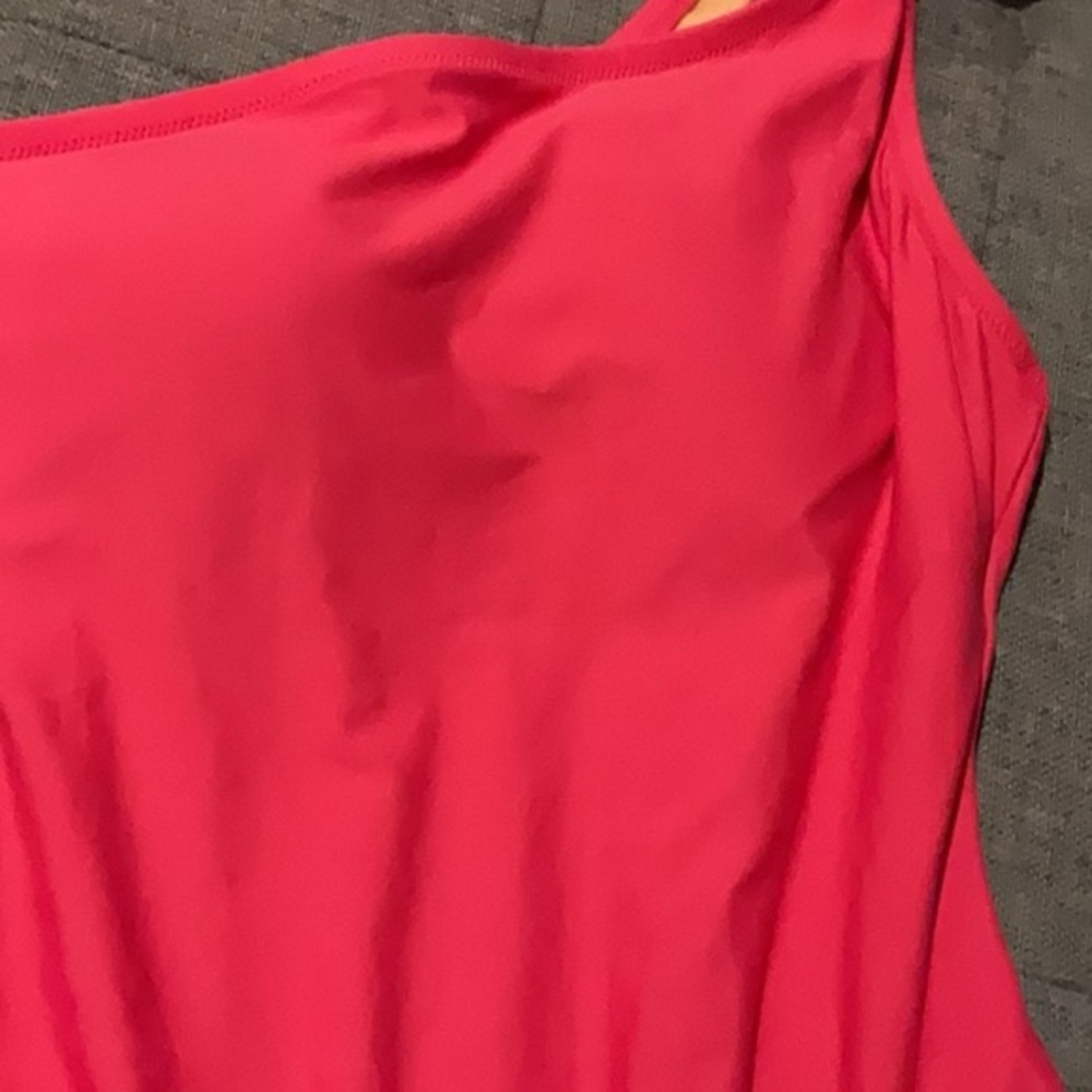 J Crew One Shoulder Pink Bathing Suit In Size 6